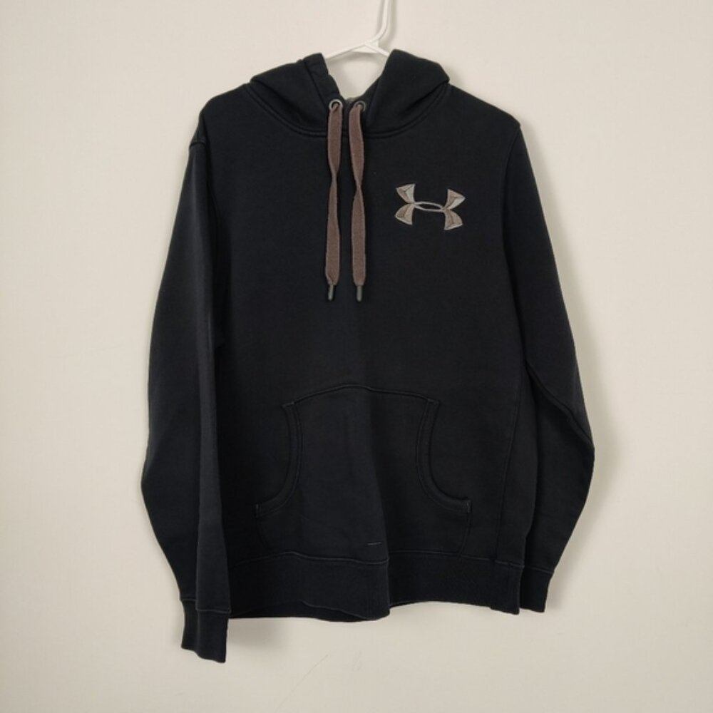 Under Armour Men's Cotton Hoodie in Black Size Large Gorpcore Athletic Loose Fit